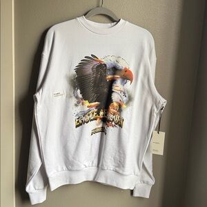 STUDENTS ⛳️ GOLF "EAGLE Season" Crewneck in WHITE  MSRP $120 NWT #streetwear